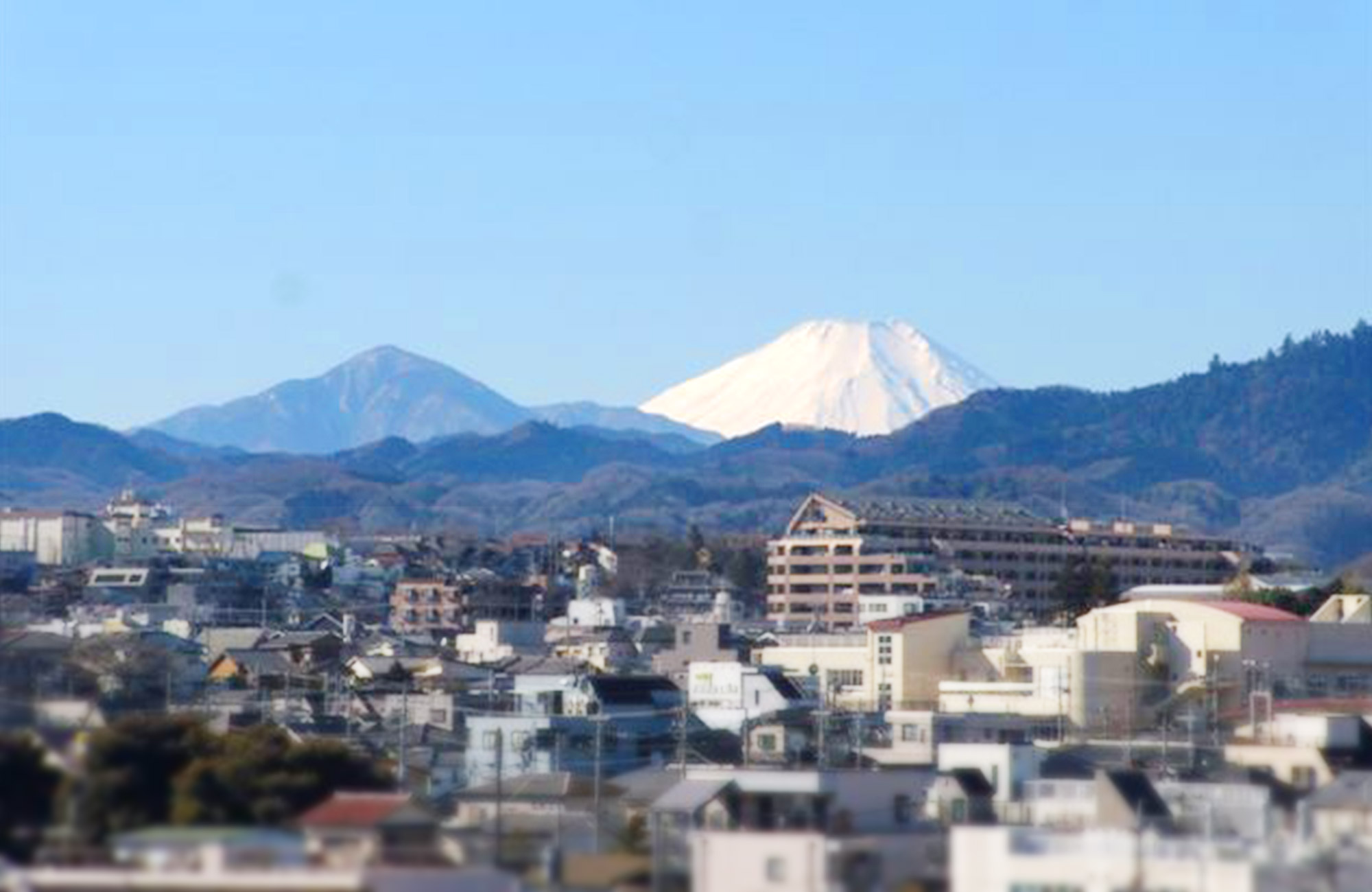 八王子から見える富士山